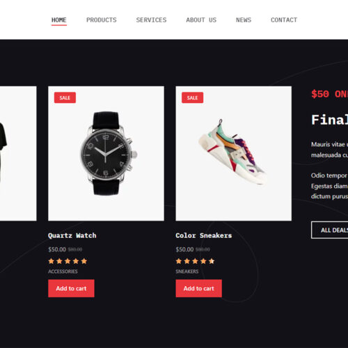 example of business website with fast launch on WordPress