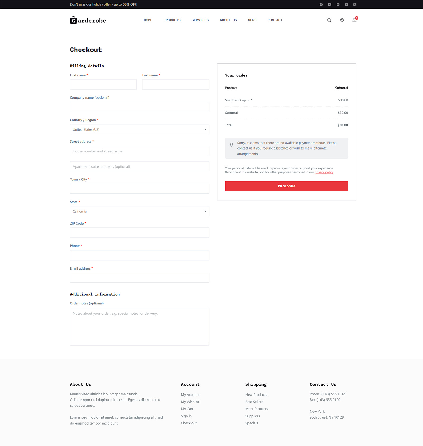 streamlined checkout page for fast-converting WordPress store