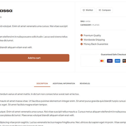 Checkout page of a WordPress e-commerce site with clean layout and user-friendly design for fast conversion