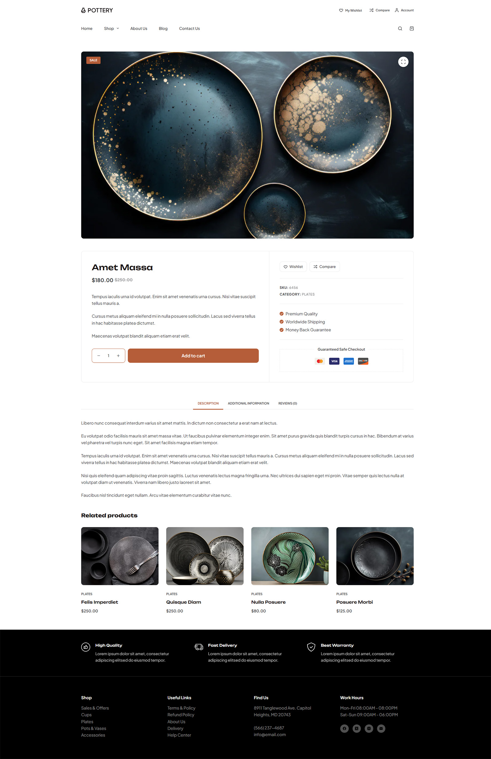 Product page showcasing clean layout and modern visuals for a ready-to-sell WordPress shop