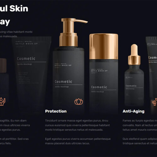 Cosmetic product comparison table integrated into a user-friendly layout for faster buying decisions