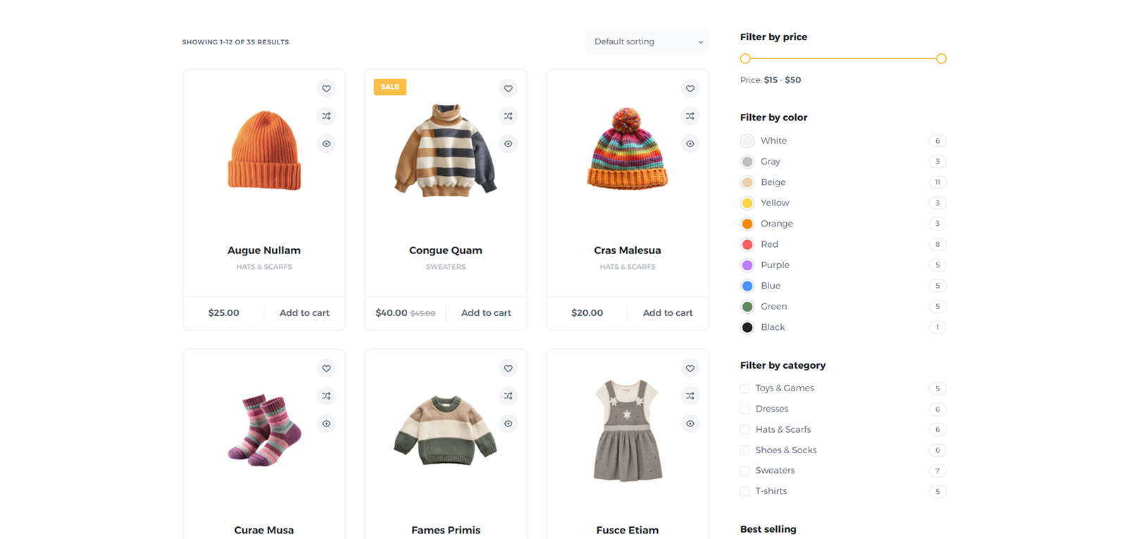 Advanced product filters by color, type, and size — user-friendly WooCommerce setup for baby and kids online store