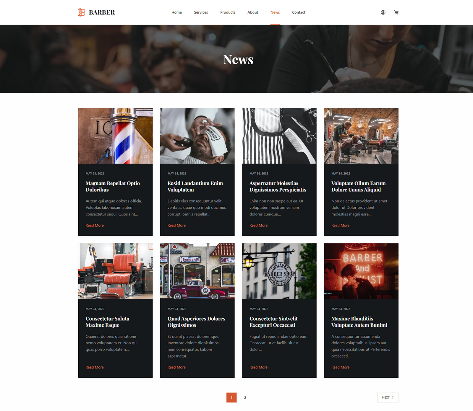 Blog and news section designed for SEO — e-commerce website with integrated content marketing features