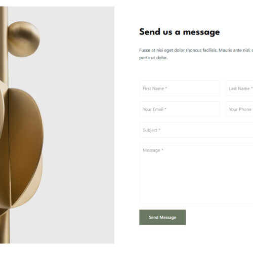 Banner showcasing floral gift ideas — stylish website for florists and curated product shops