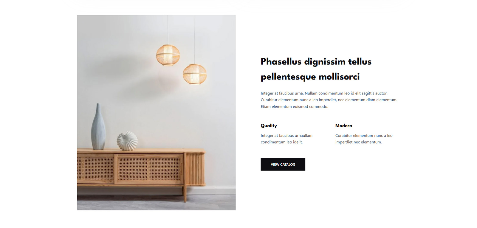 Visual block highlighting seasonal decor — WooCommerce store template with clean product presentation
