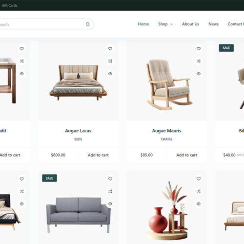 Clean product grid with pastel tones — user-friendly e-commerce site optimized for fast browsing