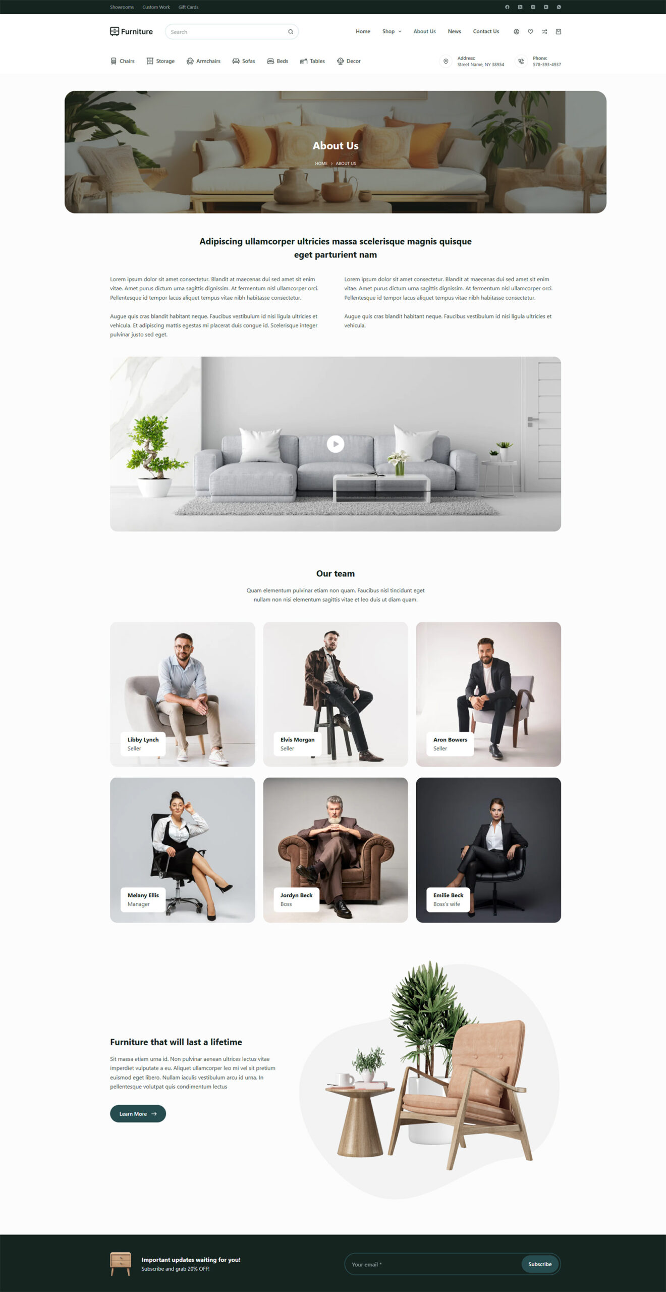 Navigation and category filter UI — drag-and-drop editing on a beginner-friendly WordPress site