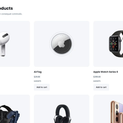 Product grid with modern interface — WooCommerce-optimized layout for digital goods