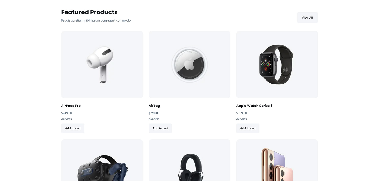 Product grid with modern interface — WooCommerce-optimized layout for digital goods