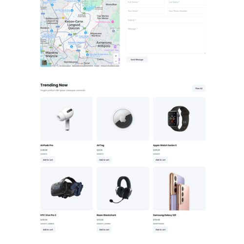 Fully responsive mobile view — beginner-friendly tech store template on WordPress