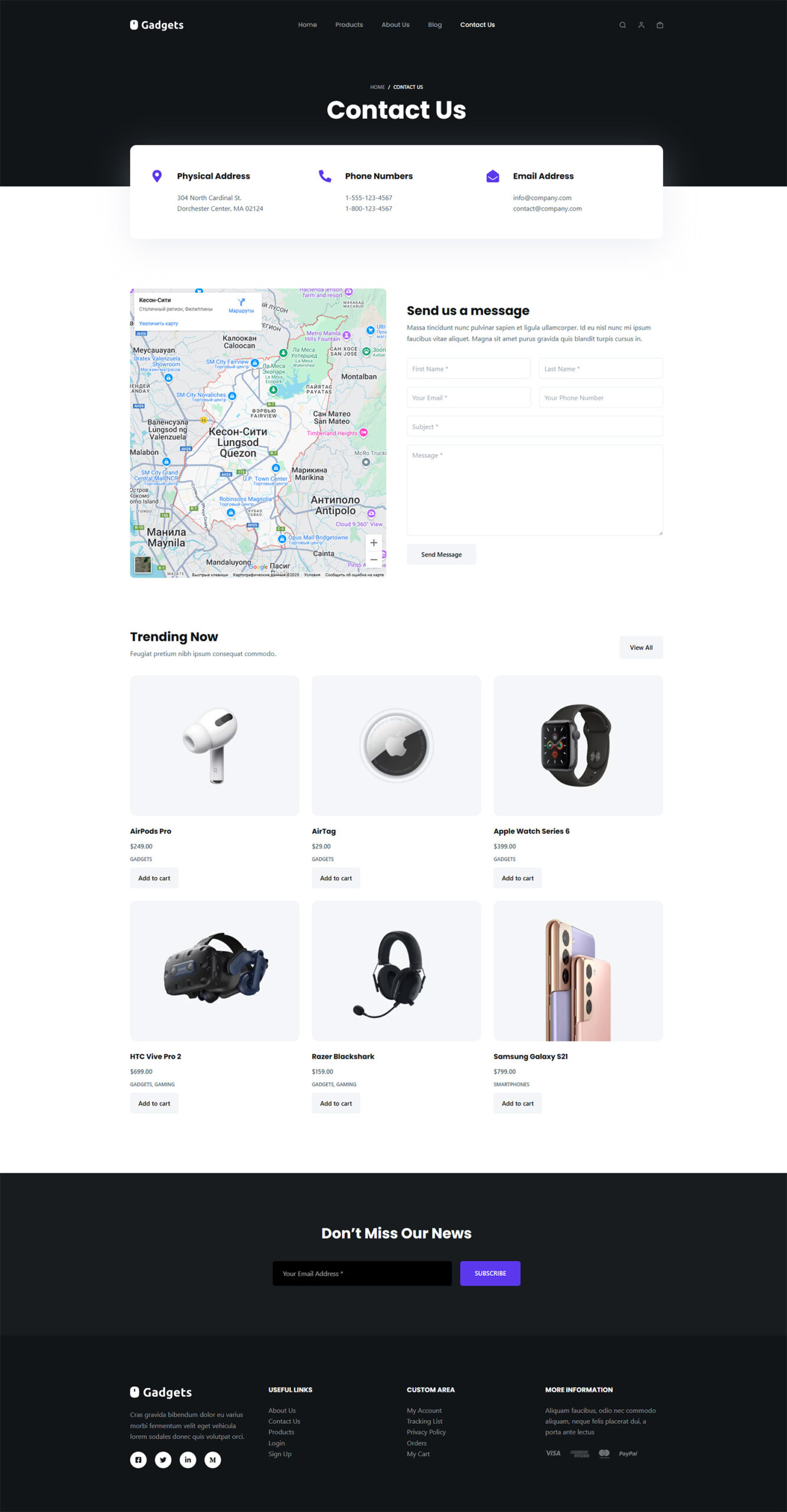 Fully responsive mobile view — beginner-friendly tech store template on WordPress