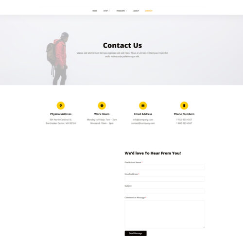 Full-width section showcasing store benefits — user-friendly interface for fast website launch