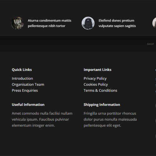 Modern content block with product highlights — professional storefront tailored for fashion and lifestyle brands