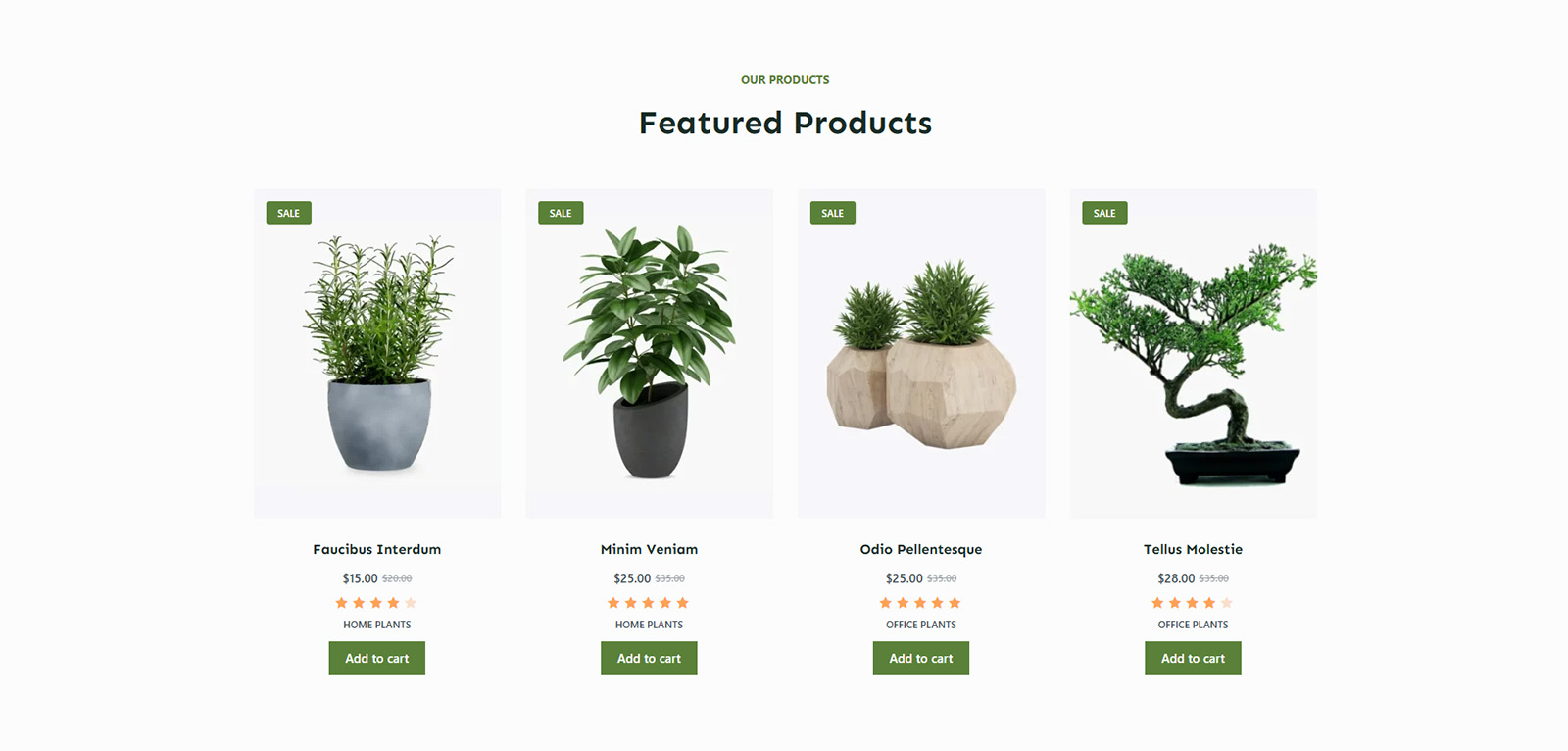 Product catalog with advanced filters and clean design — ready-made e-commerce layout for wellness brands